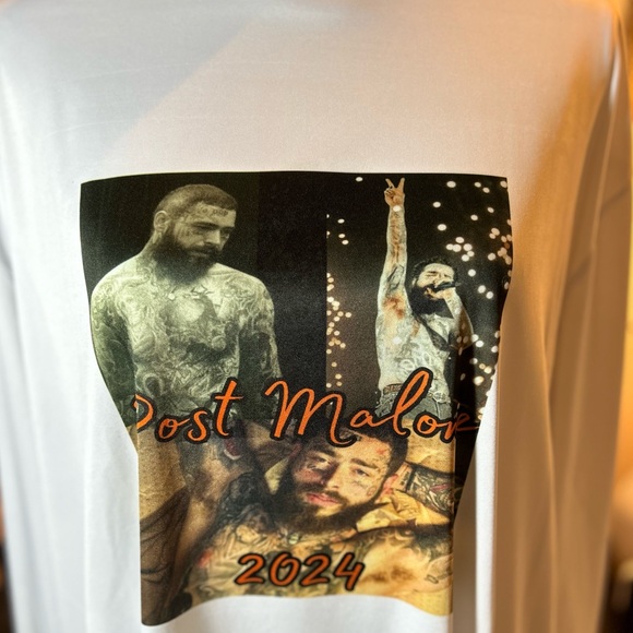 Post Malone 2024 Concert Top🆕 - Picture 6 of 12